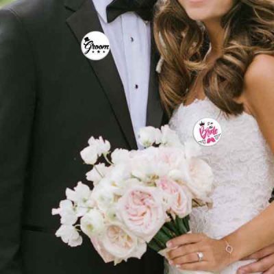 Gelin ve Damat Düğün Rozetleri 2