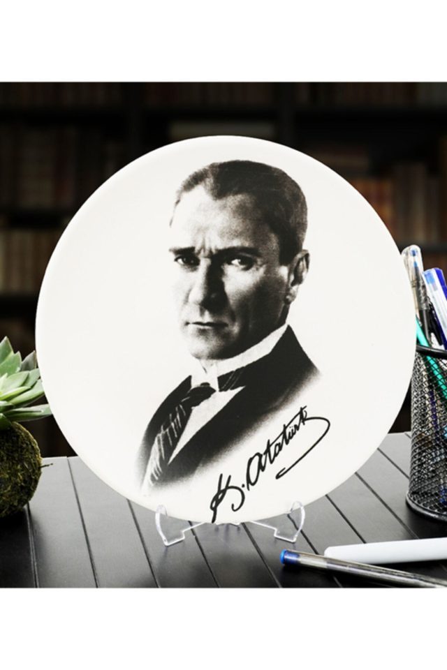 Atatürk Portreli Dekoratif Tabak