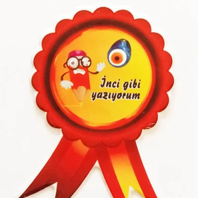 İnci Gibi Yazıyorum Yazılı Kabartma Sticker Etiket
