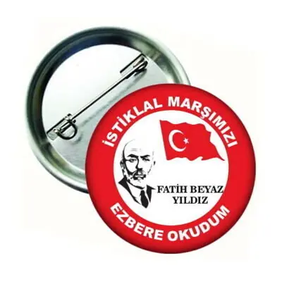 İsimli İstiklal Marşımızı Ezbere Okuyorum Rozeti