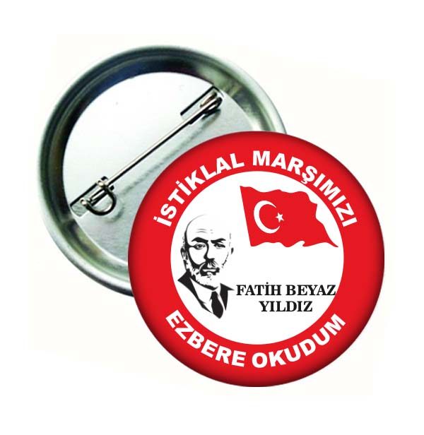 İsimli İstiklal Marşımızı Ezbere Okuyorum Rozeti