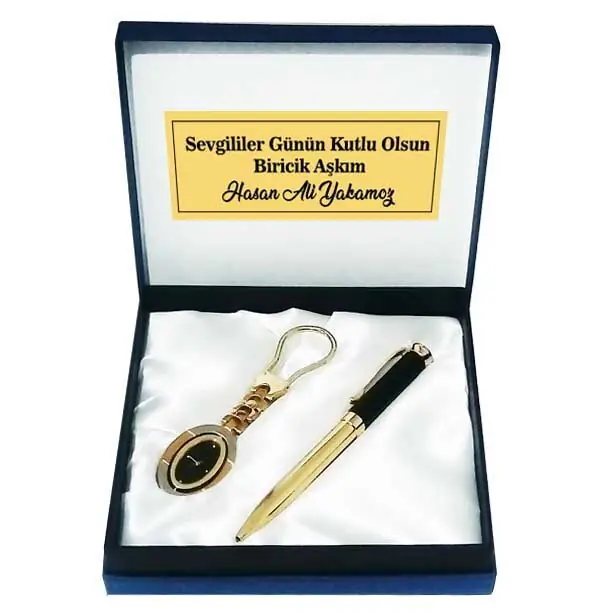 Saat Anahtarlıklı VIP Kalem Seti