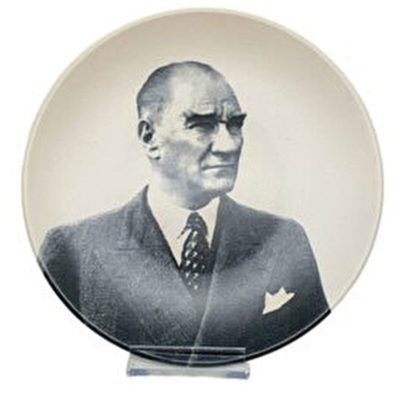 Atatürk Portreli Dekoratif Tabak