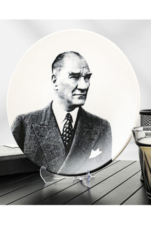 Atatürk Portreli Dekoratif Tabak
