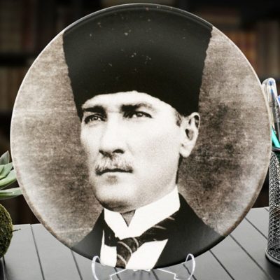 Atatürk Portreli Dekoratif Tabak