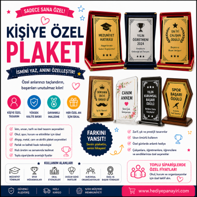 Kişiye Özel Plaket